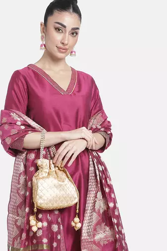 Indian potli bags gift for women evening bag clutch ethnic bride purse with drawstring