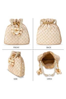 Indian potli bags gift for women evening bag clutch ethnic bride purse with drawstring 5