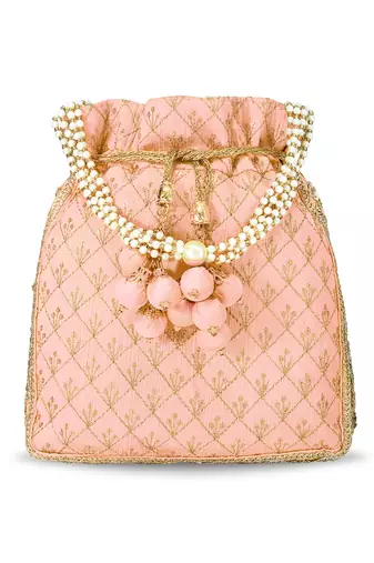 Indian potli bags gift for women evening bag clutch ethnic bride purse with drawstring