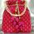 Rani pink potli bag gift for women handmade evening wristlet handbag stylish bridal purse fashion bag