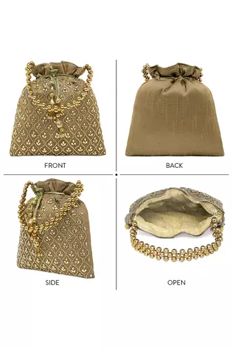 Potli bags gift for women evening bag clutch ethnic bride purse with drawstring