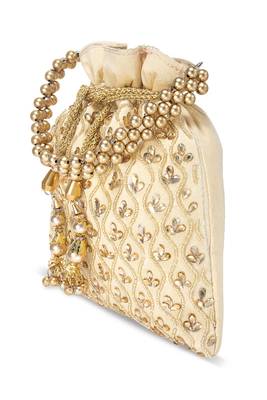 Indian potli bags gift for women evening bag clutch ethnic bride purse with drawstring 3