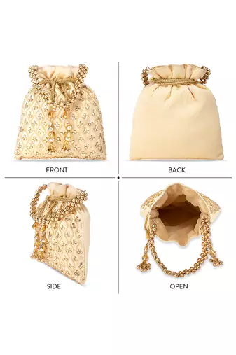 Indian potli bags gift for women evening bag clutch ethnic bride purse with drawstring