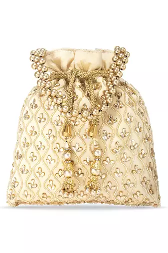 Indian potli bags gift for women evening bag clutch ethnic bride purse with drawstring