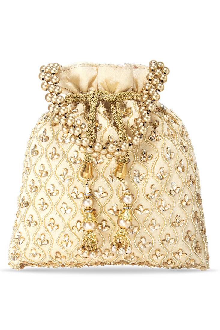 Indian potli bags gift for women evening bag clutch ethnic bride purse with drawstring