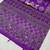 Purple Mirror Work Satin Saree