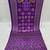 Purple Mirror Work Satin Saree