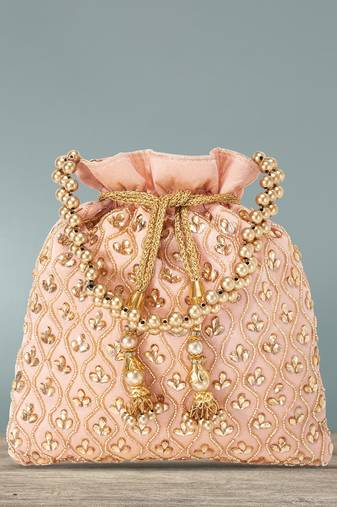 Indian potli bags for women evening bag ethnic bride purse with drawstring