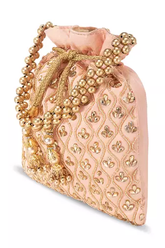 Indian potli bags for women evening bag ethnic bride purse with drawstring