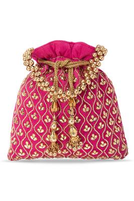 Indian potli bags gift for women evening bag clutch ethnic bride purse with drawstring 4