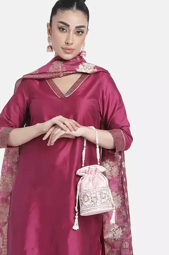 Indian potli bags evening bag clutch ethnic bride purse with drawstring gifts for women