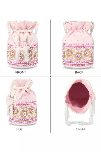 Indian potli bags evening bag clutch ethnic bride purse with drawstring gifts for women