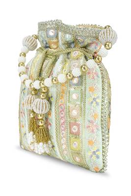 Indian potli bags gift for women evening bag clutch ethnic bride purse with drawstring 2