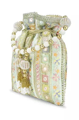 Indian potli bags gift for women evening bag clutch ethnic bride purse with drawstring