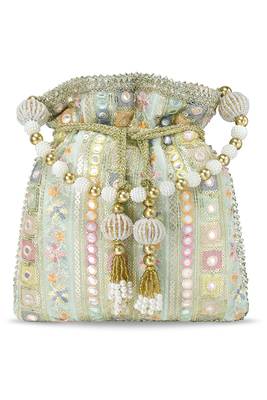 Indian potli bags gift for women evening bag clutch ethnic bride purse with drawstring 3