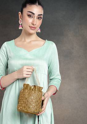 Embroidered potli bag gift for women handmade ethnic purse evening bags stylish bridal fashion clutch bag 1