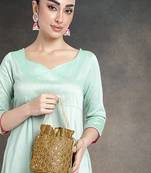 Embroidered potli bag gift for women handmade ethnic purse evening bags stylish bridal fashion clutch bag