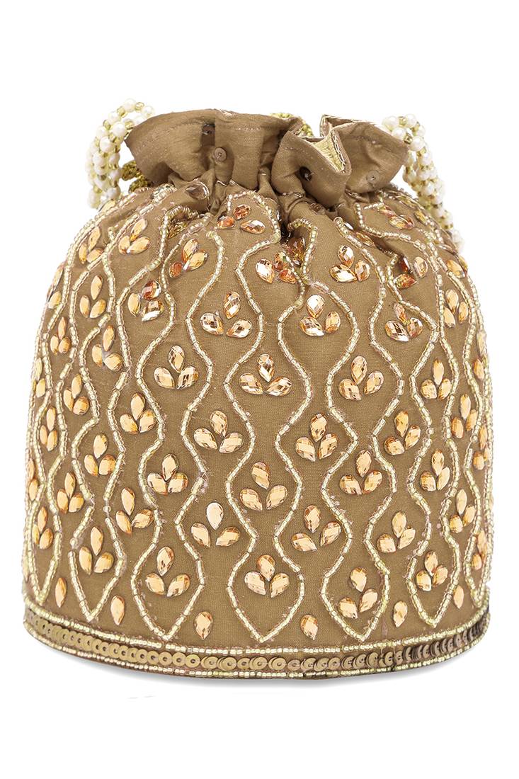 Embroidered potli bag gift for women handmade ethnic purse evening bags stylish bridal fashion clutch bag