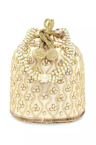 Embroidered potli bag gift for women handmade ethnic purse evening handbags