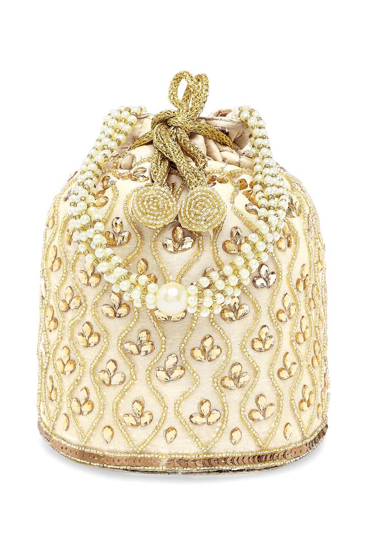 Embroidered potli bag gift for women handmade ethnic purse evening handbags