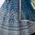 Blue wedding wear lehenga choli for women