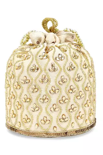 Embroidered potli bag gift for women handmade ethnic purse evening handbags