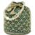 Green potli purses handmade evening bag stylish bridal fashion wristlet bag gift for women