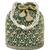 Green potli purses handmade evening bag stylish bridal fashion wristlet bag gift for women