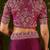Rani pink rangoli silk embroidered cutwork lace saree for women with designer blouse piece