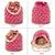 Rani pink potli bags gift evening bag clutch ethnic bride purse with drawstring for women
