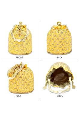 Embroidered potli bag handmade ethnic purse evening handbags stylish bridal fashion for women 3