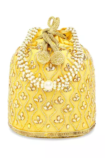 Embroidered potli bag handmade ethnic purse evening handbags stylish bridal fashion for women