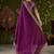 Wine rangoli silk embroidered cutwork lace saree for women with designer blouse piece