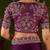 Wine rangoli silk embroidered cutwork lace saree for women with designer blouse piece