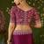 Pink rangoli silk saree with embroidered designer blouse piece