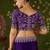 Violet rangoli silk saree with embroidered designer blouse piece
