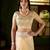 Beige jimmy choo fabric saree with multi thread embroidered work for women