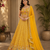 Yellow georgette lehenga choli