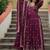 Maroon chinon readymade suit with embroidery & sequin  work