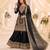 Black real chinon readymade sharara salwar suit - full stitched