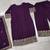 Purple real chinon readymade sharara salwar suit - full stitched