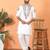 Japanese fabric embroidered paisley cream kurta with trouser pant