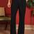 japanese fabric yoke design black kurta with bell bottom pant