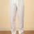 White cotton abstract thread work embroidered kurta with white pyjamas
