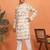 Tradition printed cotton long kurta with pyjamas