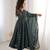 Teal crunchy silk blend gown set with jacquard chanderi dupatta