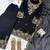 Black nc moss silk blend kurti palazzo set with embroidered dupatta