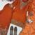 Orange nc moss silk blend kurti palazzo set with embroidered dupatta