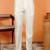Cotton silk ombre embroidered daman work green kurta with cream silk trouser