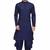 Classic blue cotton kurta with drape style dhoti salwar